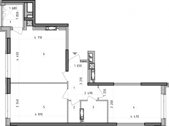 2-комнатная 67.82 м² в ЖК Оптимісто от 49 900 грн/м², с. Гатное