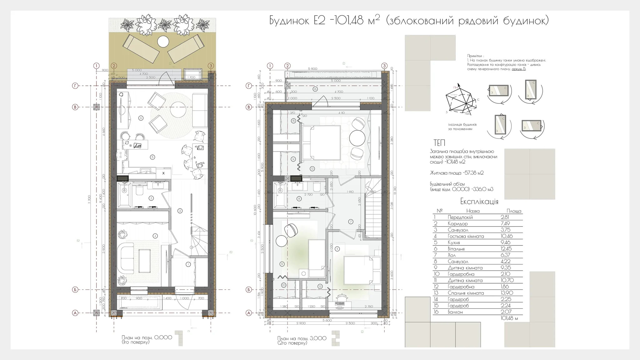 Таунхаус 101.48 м² в КГ Свой Дом 2 от 30 591 грн/м², с. Крюковщина