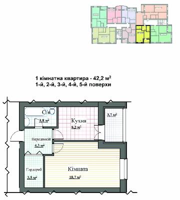 Однокомнатные в ЖК Семейный