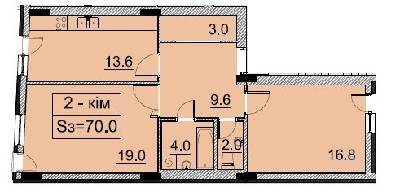 2-кімнатна 70 м² в ЖК Monaco від 39 300 грн/м², Львів