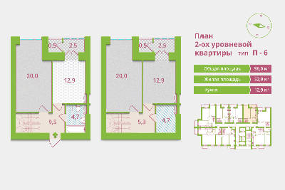 3-кімнатна 96 м² в ЖК Олександрія від забудовника, Київ