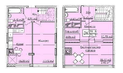 5+ кімнат 71.12 м² в ЖК Auroom Tower від 15 790 грн/м², Львів