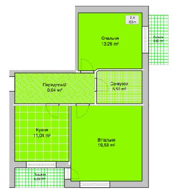 2-комнатная 63 м² в ЖК на ул. Блока от застройщика, Винница