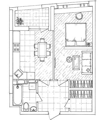 1-комнатная 53.08 м² в ЖК Автограф от застройщика, Киев