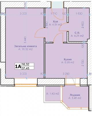1-кімнатна 37.45 м² в ЖК Квартал Буча від забудовника, м. Буча