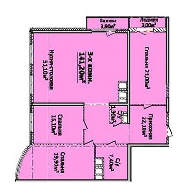 3-комнатная 141.2 м² в ЖК Новый берег от 25 160 грн/м², Одесса