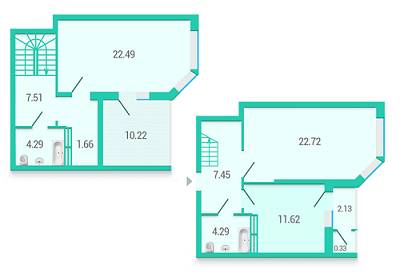 5+ комнат 87.5 м² в ЖК Гвардейский от 53 500 грн/м², Киев