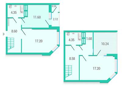 5+ комнат 77.93 м² в ЖК Гвардейский от застройщика, Киев