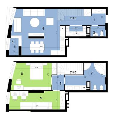 2-кімнатна 100.1 м² в ЖК Парус Park від 14 720 грн/м², Львів