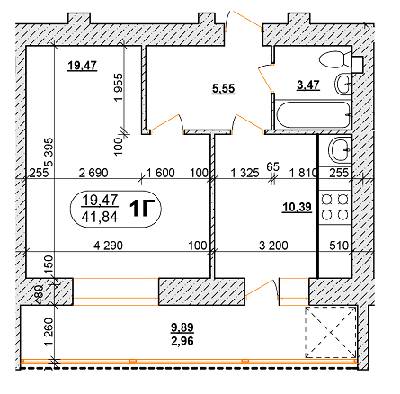 1-кімнатна 41.84 м² в ЖК на вул. Василя Порика від 18 000 грн/м², Вінниця