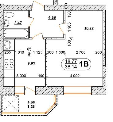 1-кімнатна 38.14 м² в ЖК на вул. Василя Порика від 18 000 грн/м², Вінниця