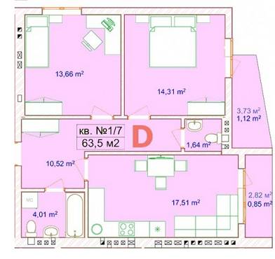 3-кімнатна 63.5 м² в ЖК Квітковий від 10 270 грн/м², смт Ворзель