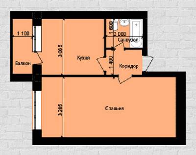 1-комнатная 40.85 м² в ЖК Східна Перлина от застройщика, Винница