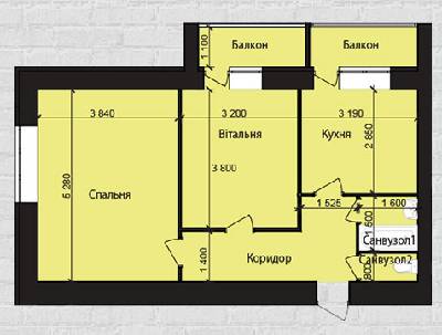 2-кімнатна 58.21 м² в ЖК Східна Перлина від 10 850 грн/м², Вінниця