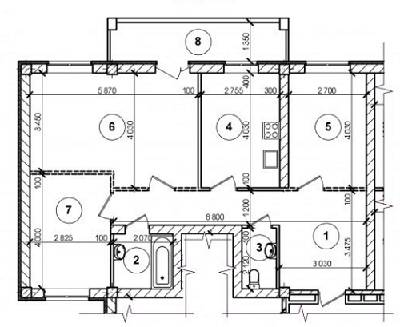 3-комнатная 84 м² в ЖК Олимпийский от 16 500 грн/м², Днепр