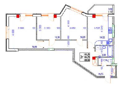 3-комнатная 89.5 м² в ЖК Особняк-К от 16 500 грн/м², Винница