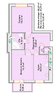 2-кімнатна 60.24 м² в ЖК Status від 13 070 грн/м², м. Ірпінь