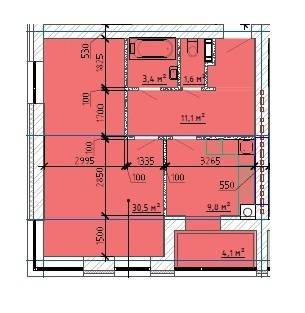 1-кімнатна 60.47 м² в ЖК Будинок на Тітова від 16 000 грн/м², Дніпро