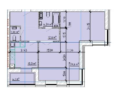 1-комнатная 73.04 м² в ЖК Дом на Титова от 16 000 грн/м², Днепр