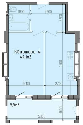 1-кімнатна 49.1 м² в ЖК Victory Hall від 18 500 грн/м², Дніпро