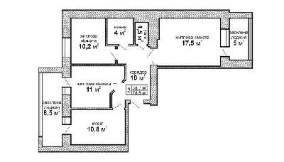 3-кімнатна 78.5 м² в ЖК Оберіг від забудовника, Луцьк