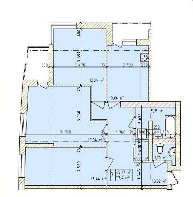 3-кімнатна 77.4 м² в ЖК на вул. Овочева від 11 000 грн/м², Тернопіль