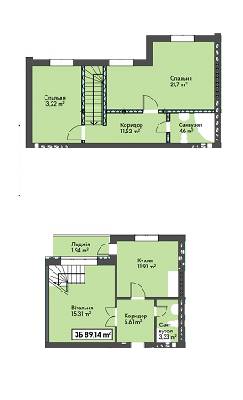 3-кімнатна 89.14 м² в ЖК Новоградський від 11 500 грн/м², м. Новоград-Волинський