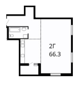 2-кімнатна 66.3 м² в ЖК Лінкольн від 15 200 грн/м², Львів