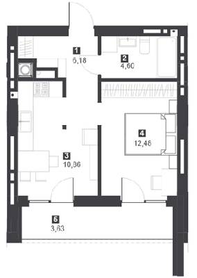 1-комнатная 37.75 м² в ЖК Панорамный дом от 18 000 грн/м², Львов