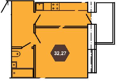 1-комнатная 32.27 м² в ЖК Будова Медова от 12 500 грн/м², г. Трускавец