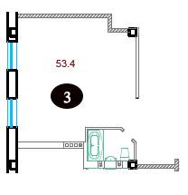 1-комнатная 53.4 м² в КД Лион от застройщика, Одесса