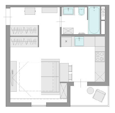 1-кімнатна 29.5 м² в ЖК Ясний від 7 100 грн/м², с. Ясногородка