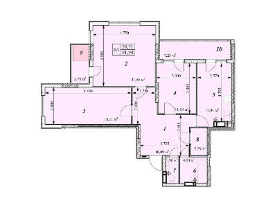 3-кімнатна 91.94 м² в ЖК Зіркова Вежа від 17 450 грн/м², м. Вишгород