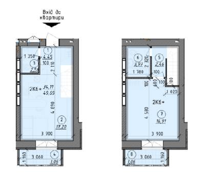 5+ кімнат 49.69 м² в ЖК Start Life від 12 150 грн/м², м. Вишгород