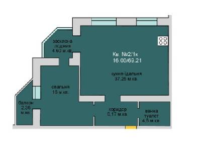 1-комнатная 69.21 м² в ЖД Липинський от 14 000 грн/м², с. Липины