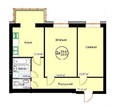 2-комнатная 59.41 м² в ЖК Затишна Фазенда от 8 390 грн/м², пгт Стрижавка