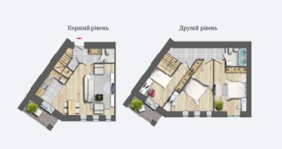 Двухуровневая 109.92 м² в ЖК Шевченковский от 13 900 грн/м², Чернигов