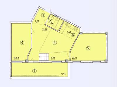 2-комнатная 81.89 м² в ЖК на ул. Светлицкого, 35 от застройщика, Киев