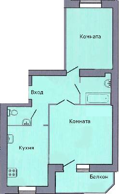 2-комнатная 60 м² в ЖК Петропавловский посад от 13 830 грн/м², с. Петропавловская Борщаговка