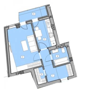 1-комнатная 38.7 м² в ДД INTEREST от застройщика, Львов