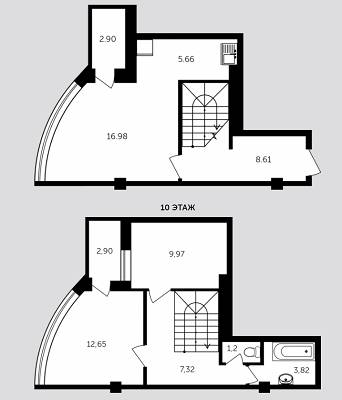 Двухуровневая 111.7 м² в ЖК Адмирал Сенявин от 14 050 грн/м², Херсон