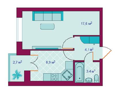 1-комнатная 36.8 м² в ЖК Алфавит от 8 000 грн/м², г. Ирпень