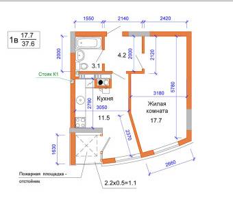 1-кімнатна 37.6 м² в ЖК Атріум від 12 300 грн/м², м. Ірпінь