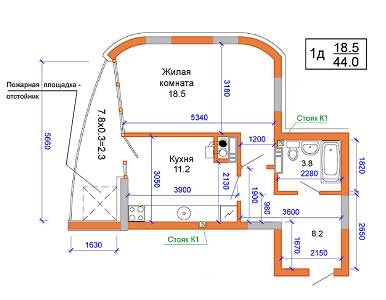 1-кімнатна 44 м² в ЖК Атріум від 12 300 грн/м², м. Ірпінь