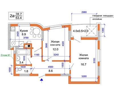 2-кімнатна 53.4 м² в ЖК Атріум від 15 000 грн/м², м. Ірпінь