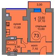 1-кімнатна 37.1 м² в ЖК Ворзель Парк від 8 700 грн/м², смт Ворзель