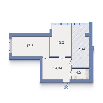 2-кімнатна 67.3 м² в ЖК Єсенін від забудовника, м. Ірпінь