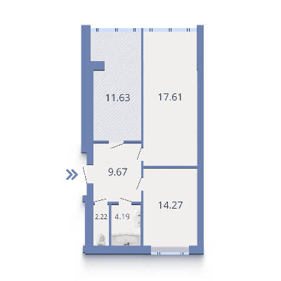 2-кімнатна 73.06 м² в ЖК Єсенін від забудовника, м. Ірпінь