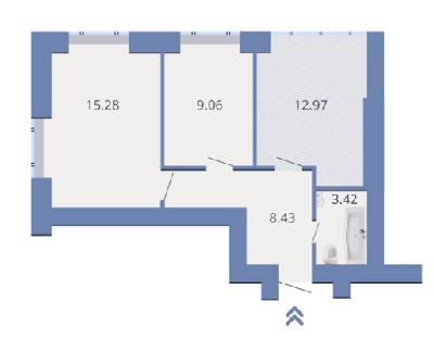 2-комнатная 49.16 м² в ЖК Есенин 2 от 14 000 грн/м², г. Ирпень