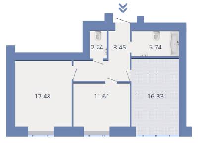 2-кімнатна 61.85 м² в ЖК Єсенін 2 від 14 000 грн/м², м. Ірпінь